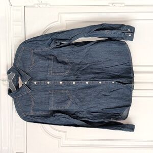 LOFT Dark Blue Denim Shirt